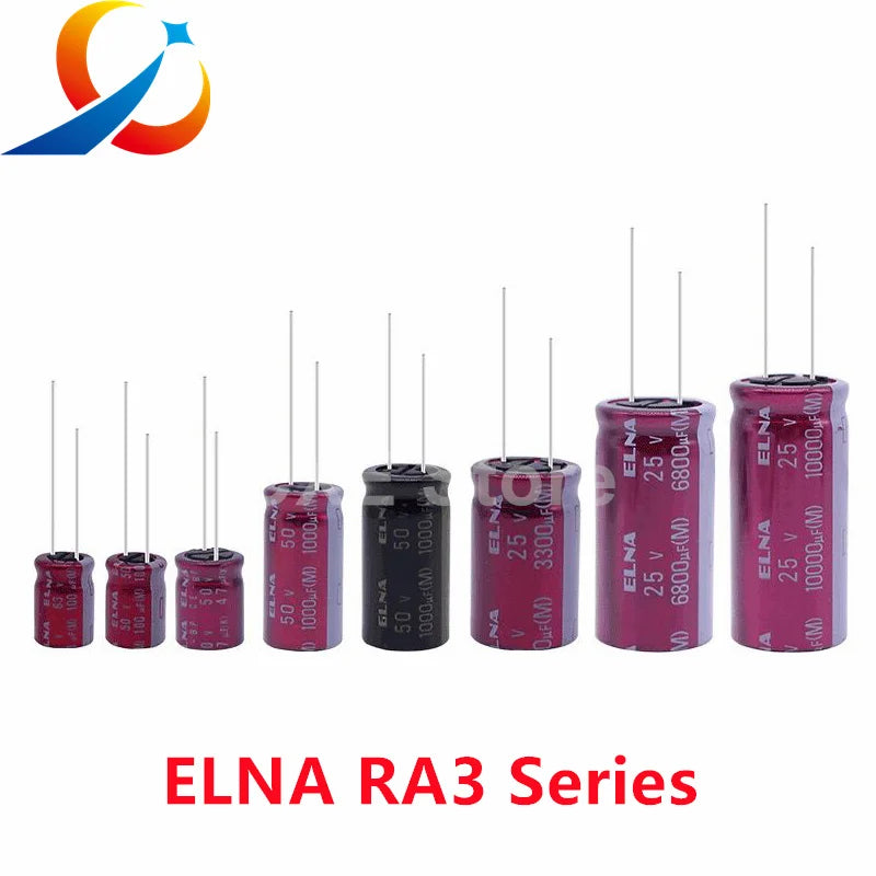 ELNA RA3 Series HiFi Audio Capacitor 16V 25V 50V 63V 10uF 22uF 47uF 100uF 220uF 470uF 1000uF 2200uF 3300uF 10000uF Original NEW
