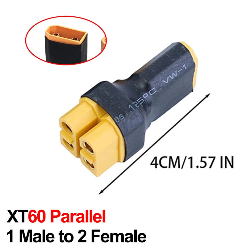 XT60/XT90 Male Female Parallel Plug Adapter Converter Connector Cable Lipo Battery Harness Series Plug Wiring Replacement Part