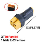 XT60/XT90 Male Female Parallel Plug Adapter Converter Connector Cable Lipo Battery Harness Series Plug Wiring Replacement Part