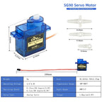 1/2/4/10pcs SG90 9G Micro Servo Motor 180 Degree Analog RC Servo Mini Steering Gear for Arduino Robot Car Airplane Toy DIY