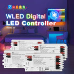 GLEDOPTO WLED LED Strip Controller ESP8266 ESP32 Mic RGB IC Digital Lights Addressable String Light WS2811 WS2812 WS2815 SK6812