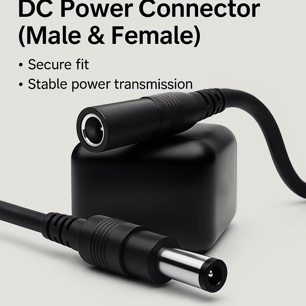 BNC Video + DC Power Extension Cable 5-50M | Outdoor 2-in-1 Coax Cable for CCTV DVR AHD TVI CVI Camera System