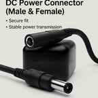 BNC Video + DC Power Extension Cable 5-50M | Outdoor 2-in-1 Coax Cable for CCTV DVR AHD TVI CVI Camera System