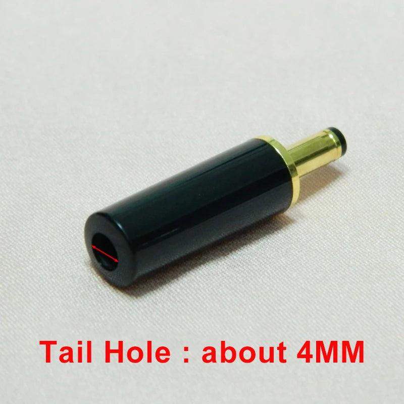 Gold Plated DC Power Plug Connector 5.5x2.1mm/5.5x2.5mm 4.0x1.7mm / 3.5x1.35mm DC Male Plug DIY Welding Output Adapter