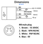 FGU07-100S Capacitive Detection Transparent Label Sensor Switch for Marking Eye in Labeling Machine