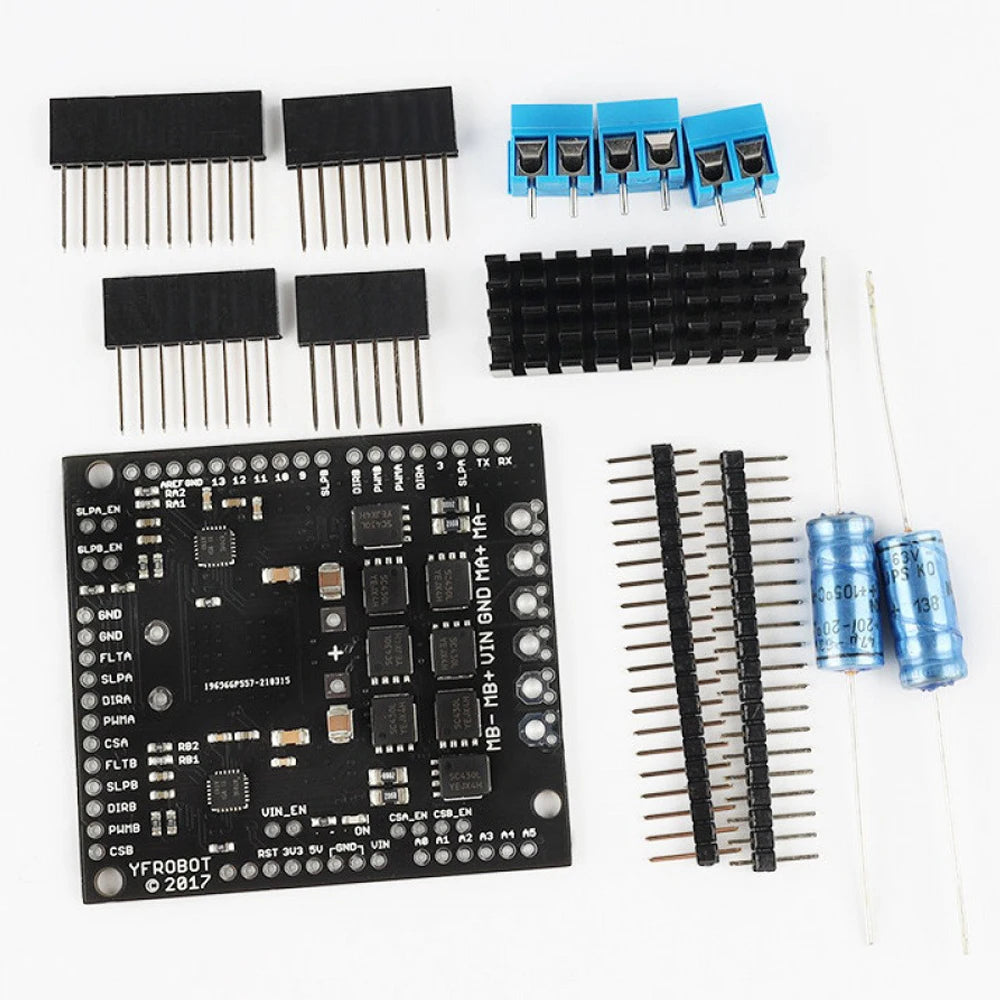 MD04 High Power Dual H Bridge Motor Driver Module DRV8701 Replace L298N 6-30V PWM 30kHz 1.8V 3.3V 5V Logic Input Driver Module