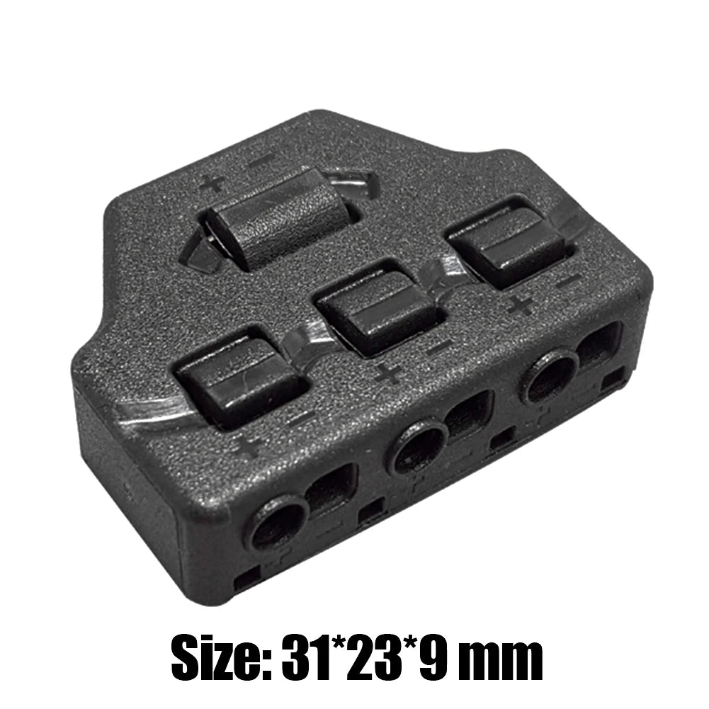 3/6 Ports Push-in Fast Quick Wire Connector Distribution Wiring Cable Splitter for LED Lighting Terminal Block