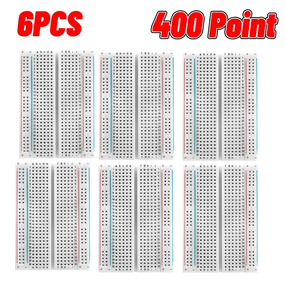 1-20pcs Breadboard 400 830 Point PCB Board MB-102 MB102 Test Develop Nodemcu Raspberri PI 2 lcd High Frequency 40pin Dupont Line