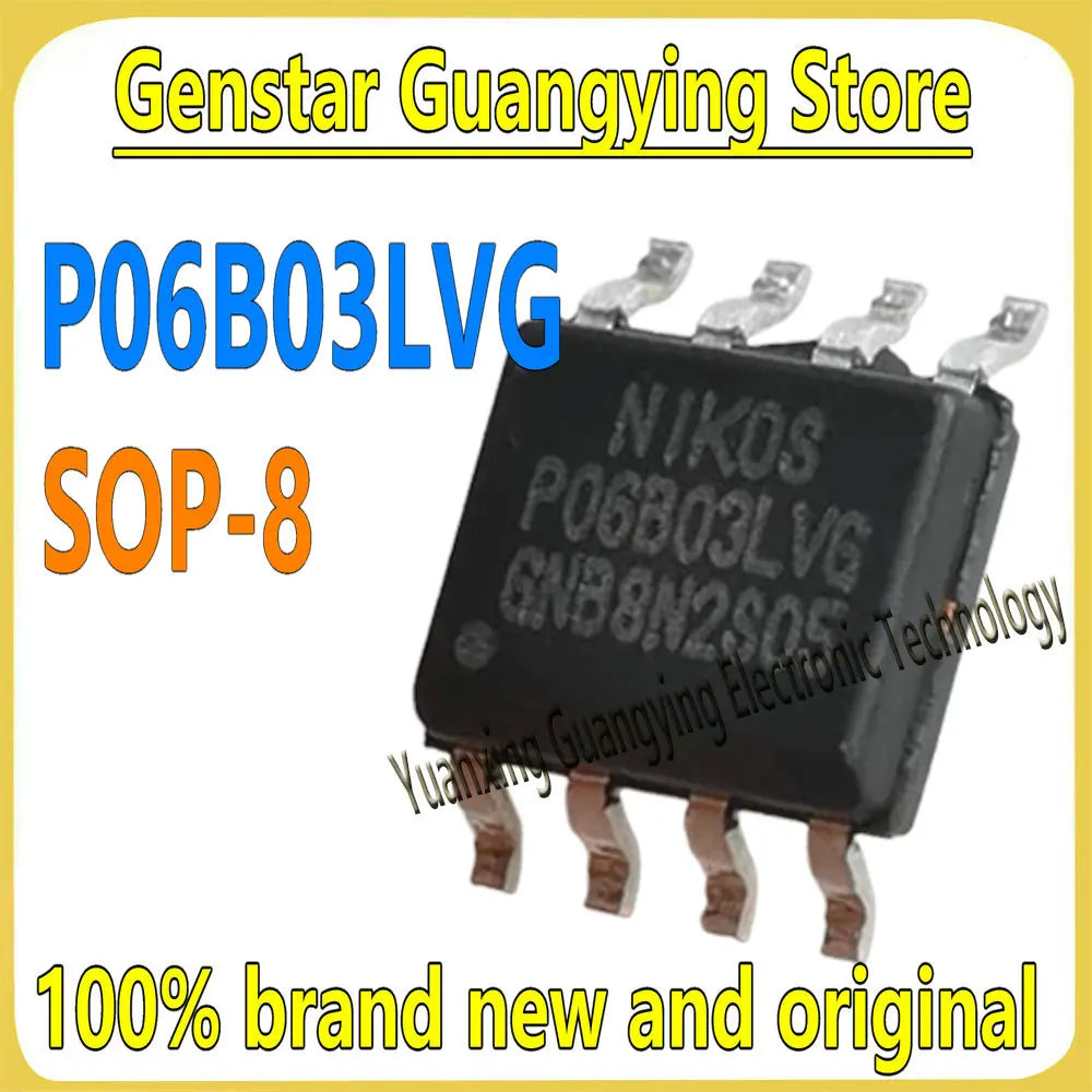 (5 Pieces) P06B03LVG P06B03 SMT SOP-8 P-Channel MOSFET Field Effect Tube 100% Brand New & Original