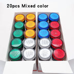 20pcs Plastic Indicator Signal Lamp AD16-22DS 22mm 12V 24V 220V Red Blue Green Yellow White LED Power Signal Light Panel Mount