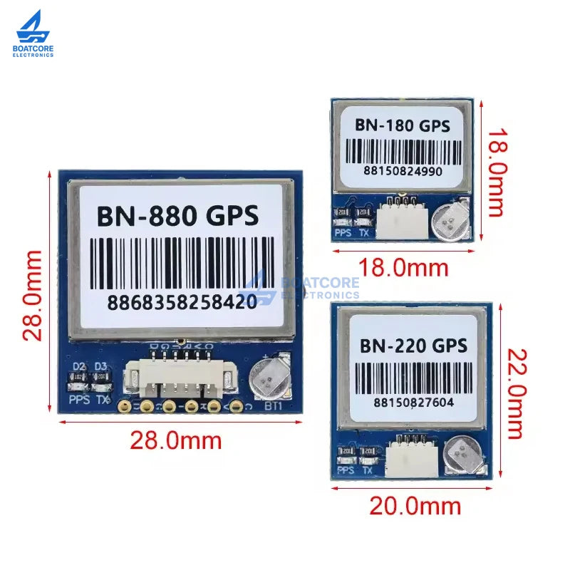 1PCS BN220 BN180 BN880 GPS-GPRS Module DC 3.0V-5.0V TTL Level Dual Antenna Module Built-in Flash BN-220 BN-880