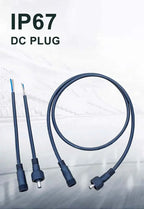 12V DC Power Plug 55*21mm 2Pin Waterproof Connector Male Female Terminal Butt Joint Monitoring Line 1-5M Extension Cord IP67