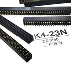 5pcs 2.0mm 3*40P Triple Row Straight 90D Right Angle R/A Breakaway Rohs Gold PCB Male Female Pin Header Connector 3x40pin