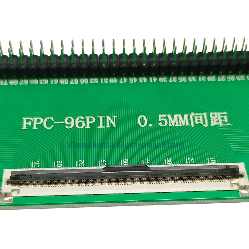 1PCS FFC/FPC Conversion Board 0.5mm Connector to 2.54MM Double Row Bent Pins 4/10/14/15/16/22/26/30/32/36/42/45/60/64/68/80/96P