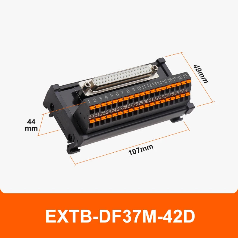 ENMG Direct Insertion 8A 300V DB9 Serial Terminal Block 9 pole 15db25 37 44 50 78 pin male female terminal block rail type D-SUB