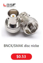 BNC female to SMA female disc BNC/SMA-KK is suitable for Motorola walkie-talkie antenna adapter