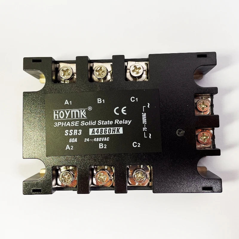 3 Phase Solid State Relay AC to AC 75-280V Input 24-480V Load 110 Volt Power Rele 220V 230V Voltage Control Relay 10-100A