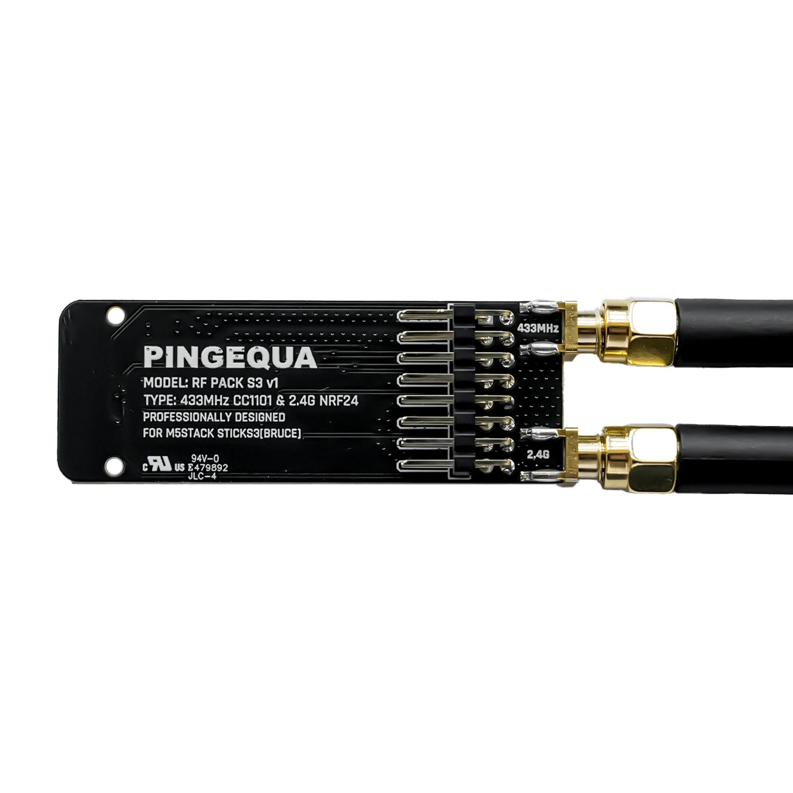For M5Stack StickS3 Dual-Band Module CC1101 433MHz + NRF24L01 Expansion with Bruce Firmware IoT Development PINGEQUA RF Pack S3