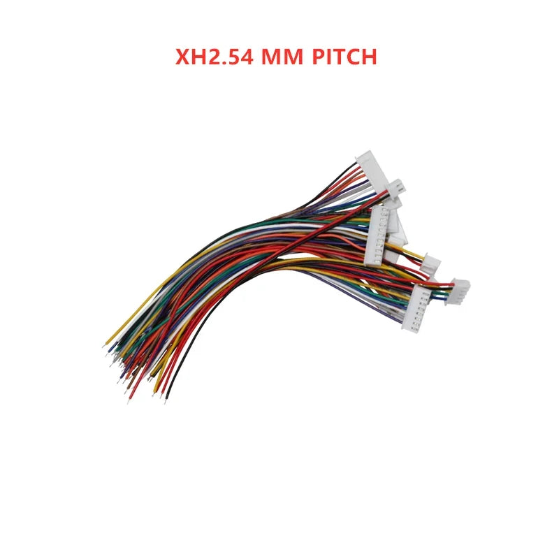 10pc SH/ZH/PH/XH 1.0mm 1.25mm 1.5mm 2.0mm 2.54mm Single Male Plug Connector Wire 2/3/4/5/6/7/8-12Pin Jumper Cable