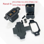 AMASS XT90E-F Lithium Battery Charging Port Plug EV Model Male to Female Connector with Fixed Seat for Electric Vehicles