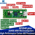 1~4PCS RP2040 Raspberry Pi Pico W Board with 2.4G WiFi Dual-Core 264KB ARM Microcomputers High-Performance Cortex-M0 Processor