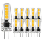 10pcs G4 LED Bulb 5W DC12V 220V 2835 SMD 10led Warm/Cold White 360 Degree Angle Chandelier Light Replace Halogen Lamp Lighting