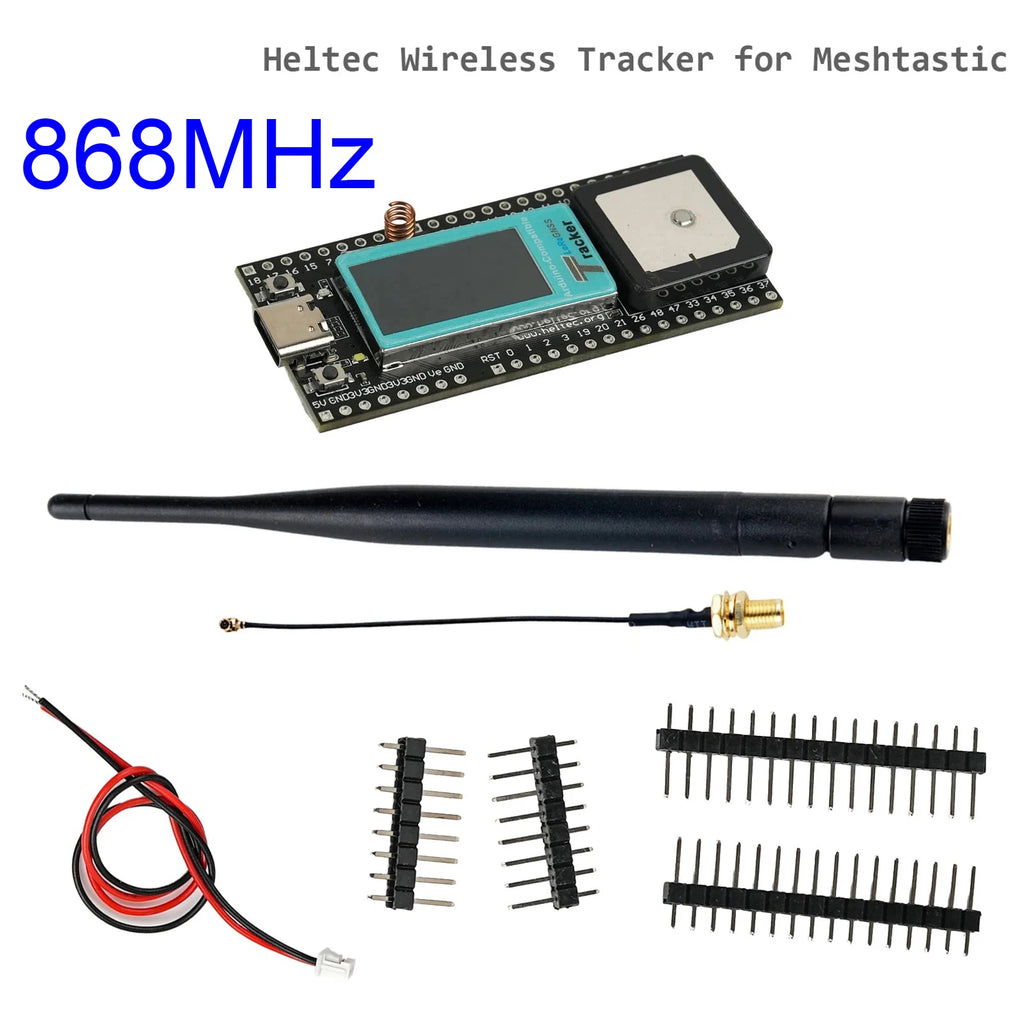 Heltec ESP32 LoRa Development Board GPS Tracker SX1262 868/915MHZ Lora Wi-Fi+BT Module GNSS Receiver for Arduino Meshtastic IoT