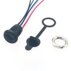 10pcs USB C Connector Type-C Waterproof with Nut Locking Panel Mounting Female TPC Waterproof Fast Charging Jack Port