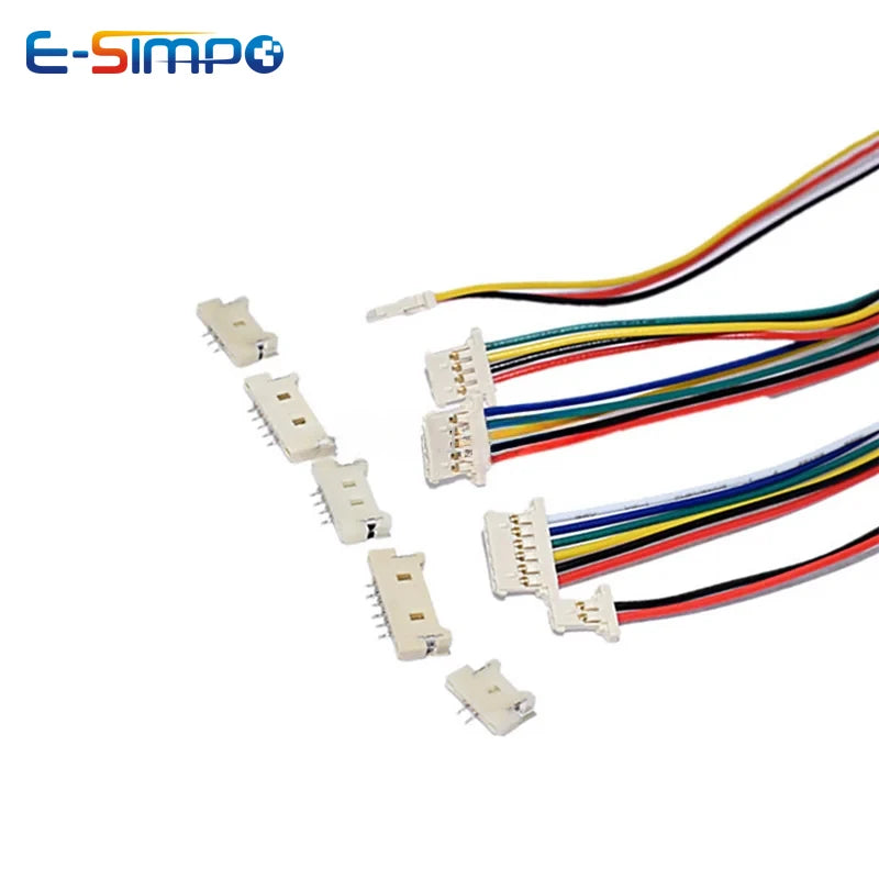 10pcs 51146 1.25mm Ultra-thin Terminal Wire 15cm A1254 MOLEX SMD  2p 3p4p MX1.25 A1250AWB Horizontal Housing Wafer LCD Connector