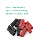 5 Pair Red Black 15A/30A/45A 600V Power Connector Terminals For Powerpole Connector Modular Power Connector Kit