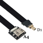 Camera 0.05M-1M FPC flexible cable drone aerial photo transmission FPV Micro HDMI to HDMI HD cable