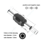 DC Power Connector 5.5mm 2.1mm 2.5mm 3.5mm 1.35mm Barrel Plug 3A 5V 12V Male Female Jack Socket Screw Nut Panel Mount Adapter