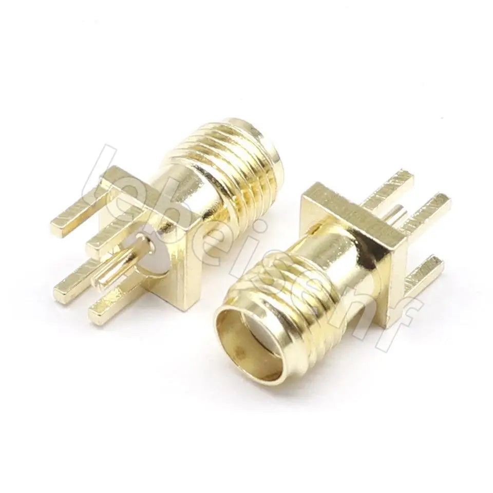 SMA Female Jack Male Plug Adapter Solder Edge PCB Straight Right angle Mount RF Copper Connector Plug Socket