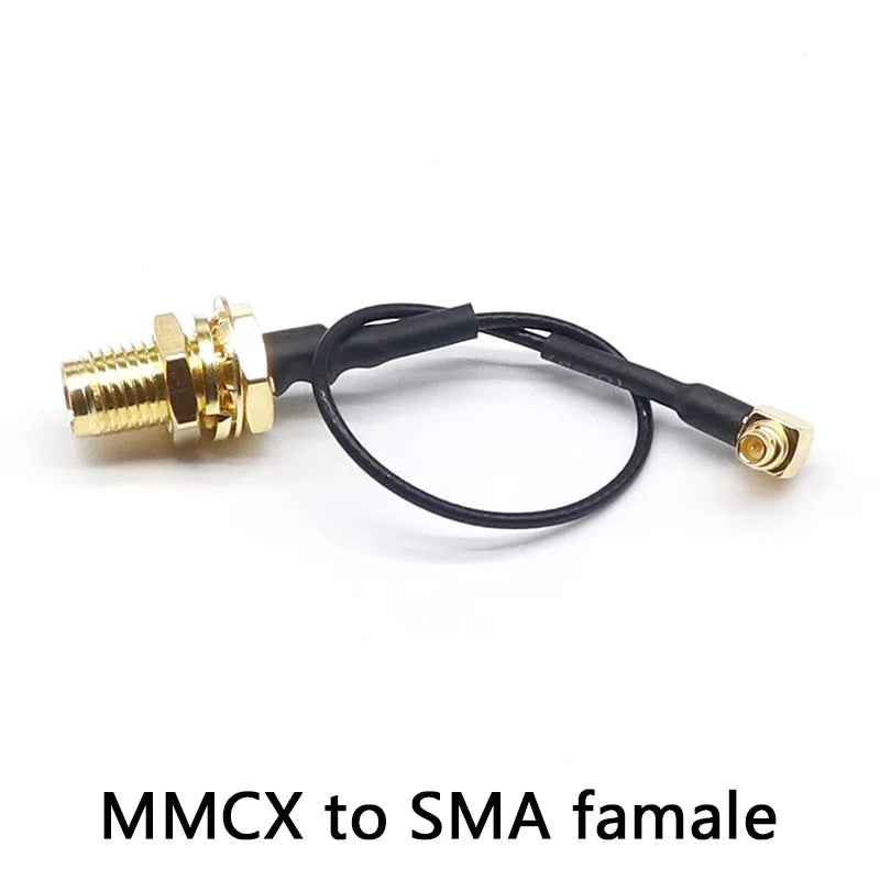 10cm 1.37 RF adapter jumper MMCX/SMA-JK MMCX curved male to SMA female housing can be customized