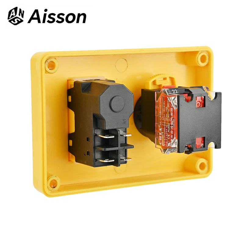 YH02A D-2 120V/250V 16A Electromagnetic Push Button Switch Emergency stop Switches for Electric Tools and Machine Tool Equipment