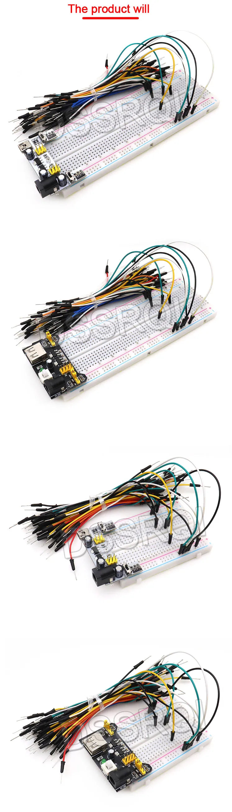 NEW MB-102 MB102 Breadboard 400 830 Point Solderless PCB Bread Board Test Develop DIY for arduino laboratory SYB-830