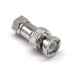 BNC to F TV female male straight connector F to BNC quick plug adapter coaxial connector