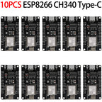 ESP8266 NodeMCU LUA CH340 ESP-12E WiFi Internet Development Board 4M Flash Serial Wireless Module for Arduino Type-c usb