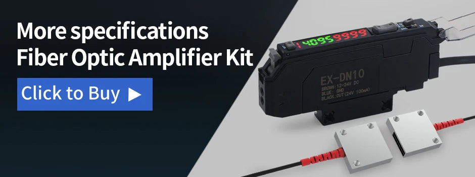 GTRIC Fiber Optic Sensor Amplifier,10-30V DC 3-wire PNP NO/NC NA41 ,Coaxial Non-coaxial Diffusion Optical,Photoelectric Sensor
