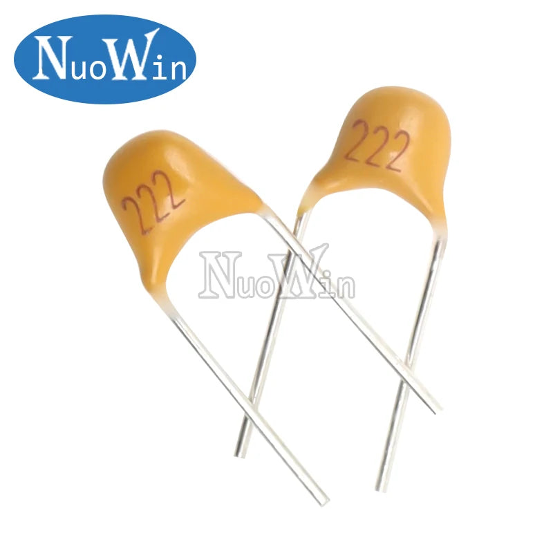 100PCS MLCC Monolithic Ceramic Capacitor 10PF 22PF 100PF 1NF 2.2NF 4.7NF 10NF 22NF 100NF 0.1UF 1UF 2.2UF 10UF 50V P=5.08mm