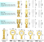 Male Female Wire Box Insulated Cable Macho Connector 2.8/6.3mm Electrical Crimp Terminals Termin Spade Connectors Assorted Kit