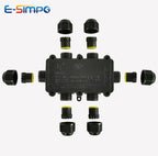 6Way 1IN5Out IP68 Underwater Power Cord Junction Box 4-11mm LED Pool Lamp External Outdoor Light Wire Cable Waterproof Connector