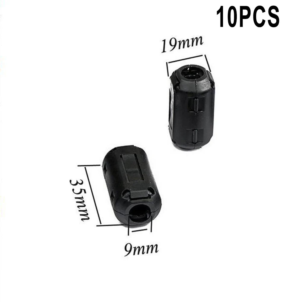 10Pcs TDK Ferrite Core Choke Clip Noise Suppressor Filter Ring Cable Clamp RFI EMI For Audio/Video Cables Power Cord