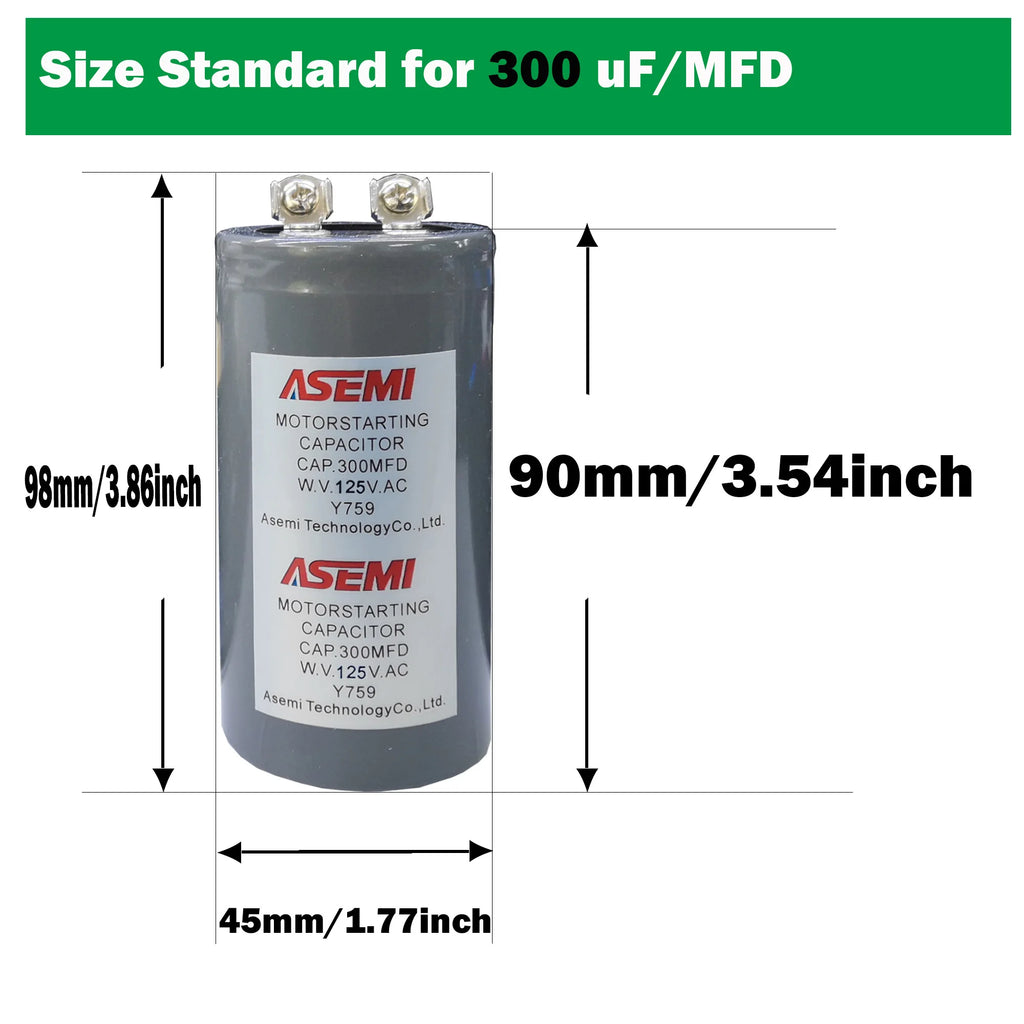 CD60 With Terminals AC Motor Starting Capacitor 125V 250V 50uF 150uF 200uF 250uF 800uF 1000uF 1200UF for Electrical Equipment