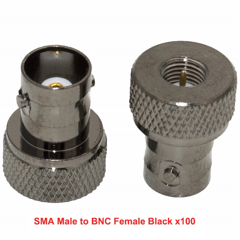 100PCS/Lot Wholesale RF Adapter Walkie Talkie SMA to BNC Connectors SMA Male to BNC Female Two-way Radio Converter For BaoFeng