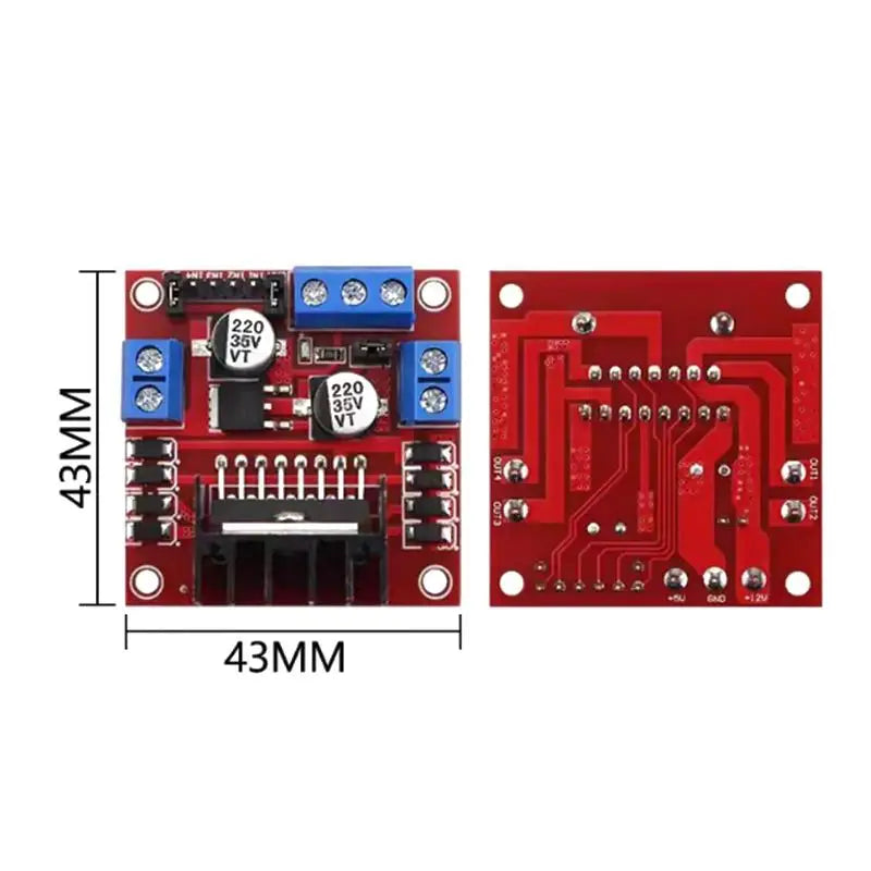 1PC L298N Motor Driver Board DC & Stepper Motor Driver Module For Smart Car Robot