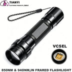 IR850nm&940nm Latest Infrared LED Zoom High Bright Night Vision Infrared Fill Light Tactical Hunting Zoom Flashlight IR Lighting
