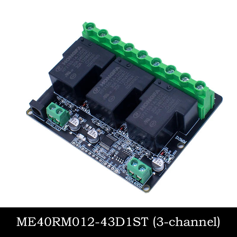 Modbus RTU RS485 TTL Relay Control Module Optional 3/4/6/8 Channel High Power Output Industrial PLC