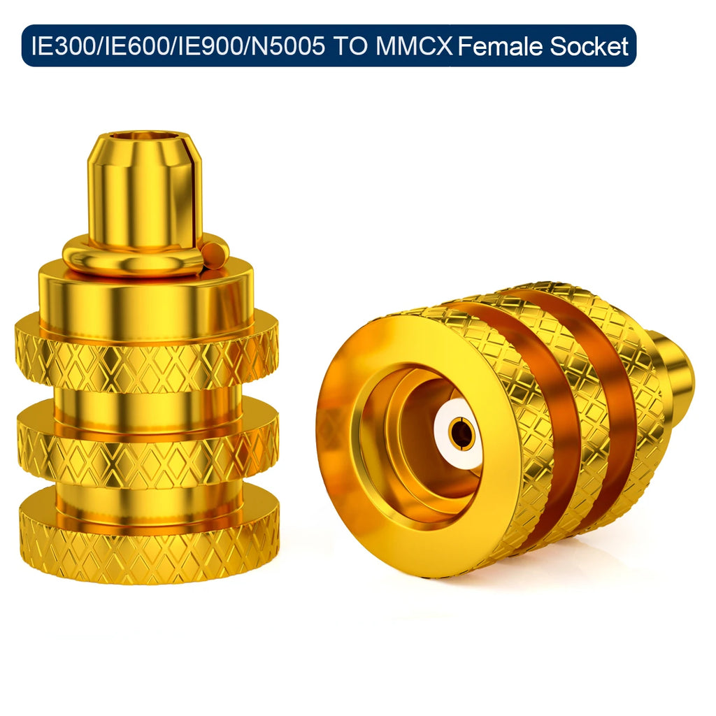 QYFANG Golden Wheel 0.78 Ear/IE300/IE900/IPX/A2DC/IE400 to MMCX Female Base Adapter