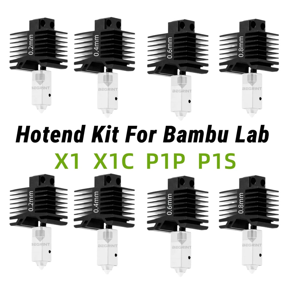 NEW Hotend Kit For Bambu Lab X1 P1 Hot end Print Head With Thermistor Ceramic heater bambu lab X1C P1P P1S 3D Printer HOTEND
